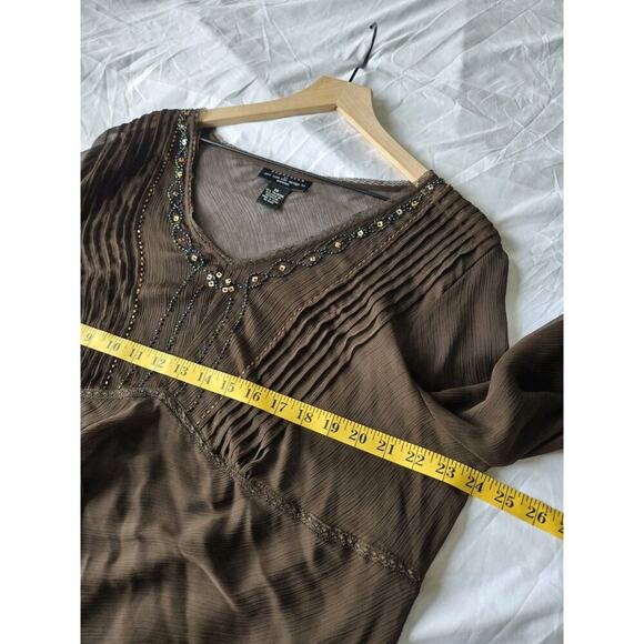 Separates By New York City Design Womens 2X Forest Fairy Boho Hippie Peasant Top - Picture 6 of 8